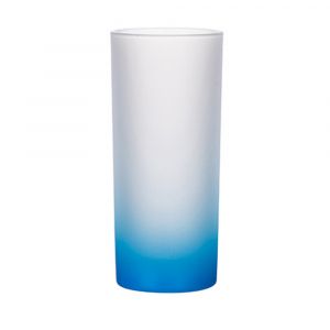 Висока стъклена чаша в преливащ цвят