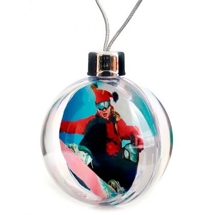 Коледна топка за елха - прозрачна