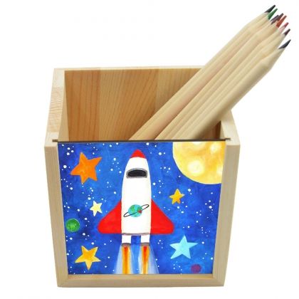 Дървен моливник