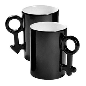 Комплект от две магически чаши за влюбени