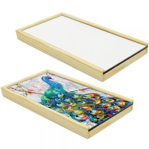 Дървена кутия с моливи