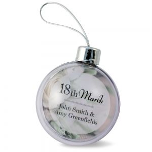 Коледна топка за елха - прозрачна